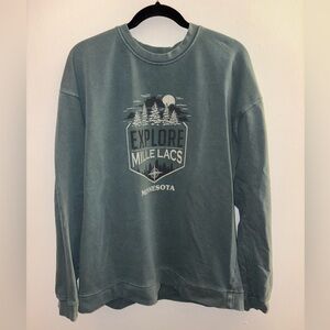 Explore Mille Lacs Green Crewneck